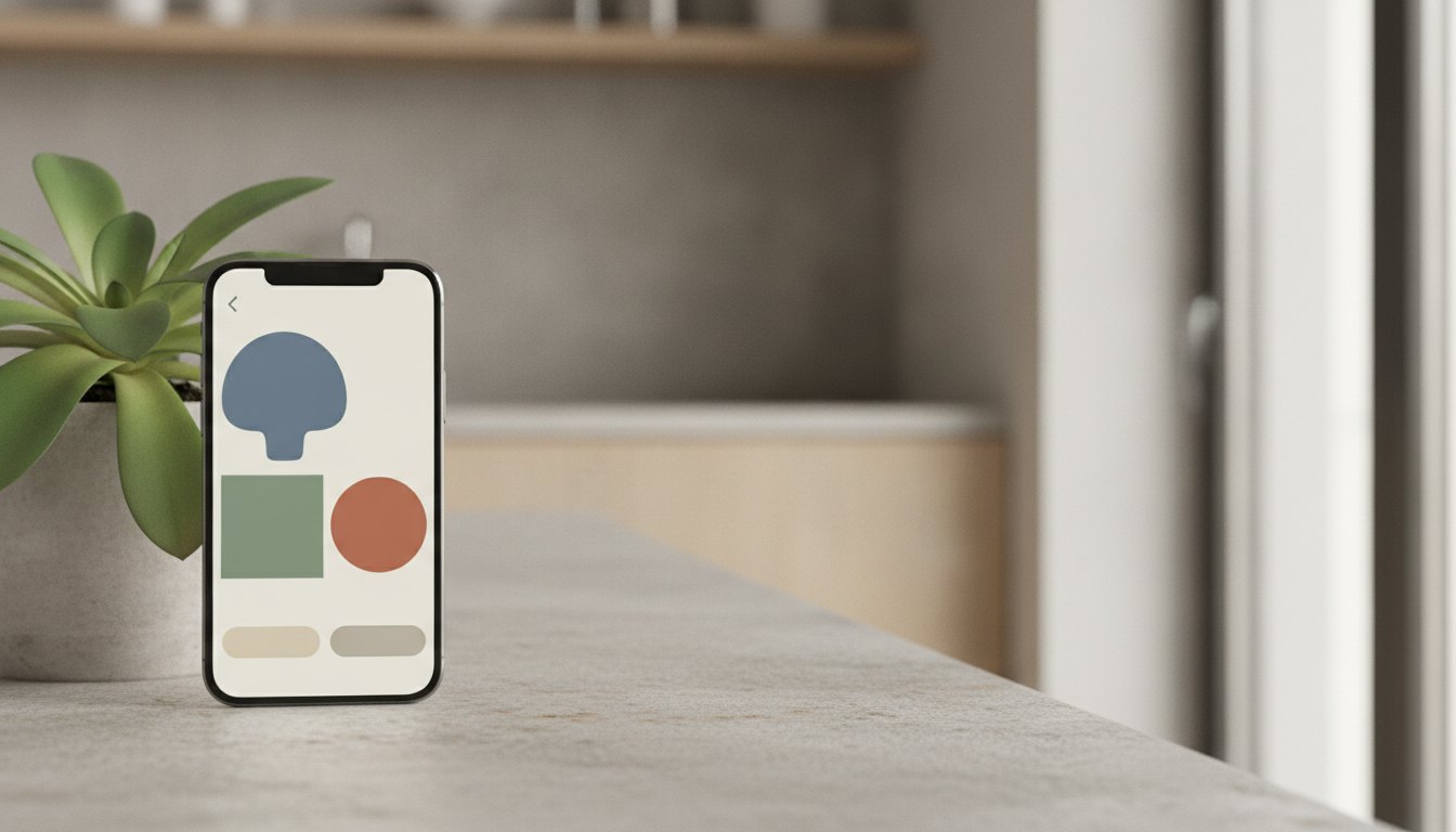 Tela de celular exibindo um aplicativo de mensagens com opções de serviços de manutenção doméstica
